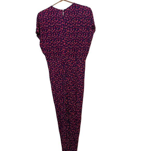 Prabal Gurung Women's Purple Printed Jackie Twist Front Midi Dress Size 10 - Picture 4 of 15